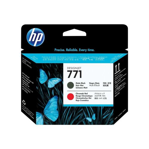 Cabeça Impressão Original HP 771 Preto Mate/Verm.