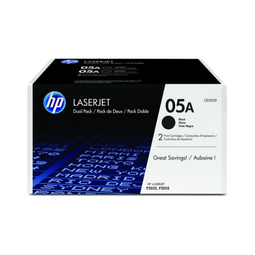 Toner Original HP 05A (CE505A) Pack 2