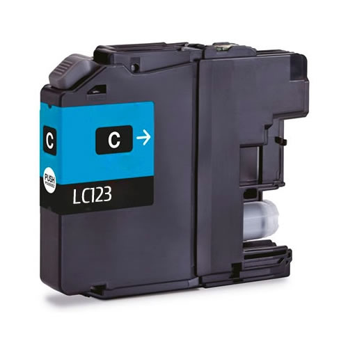Tinteiro Compatível Brother LC123 Ciano Versão 3