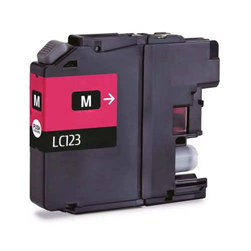 Tinteiro Compatível Brother LC123 Magenta Versão 3