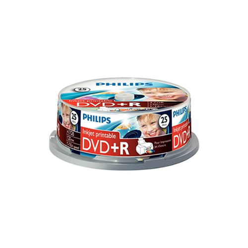 DVD+R Philips 4.7GB 16X Spindle Pack 25 Printable