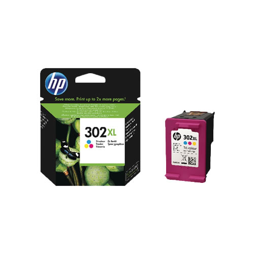 Tinteiro Original HP 302 XL (F6U67A) Tri-color