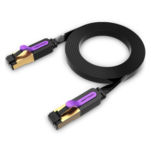 Cabo de Rede RJ45 STP Vention CAT.7 3mt Preto