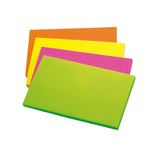 Bloco Adesivo Cores Neon 127x76mm 100fls - Pack 10