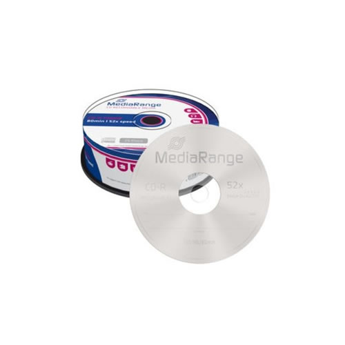 CD-R Mediarange 700Mb 52x 80min Cakebox - Pack 25