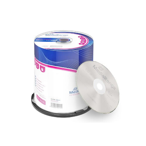 CD-R Mediarange 700Mb 52x 80min Cakebox - Pack 100