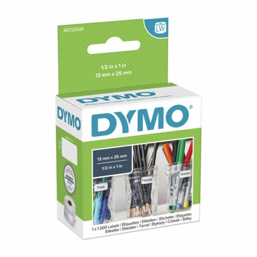 Etiquetas Dymo 11353 13x25mm Rolo 1.000un.