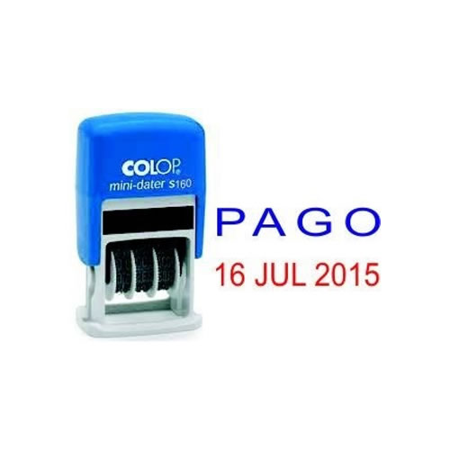 Carimbo Mini Datador S160/L 25mmx5mm