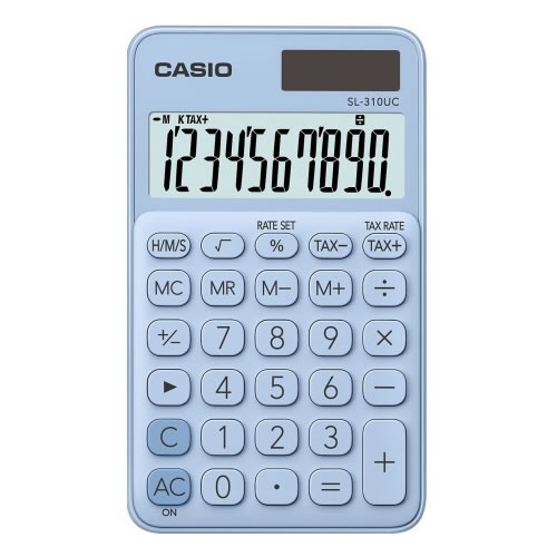 Calculadora de Bolso Casio SL310UC Azul Claro