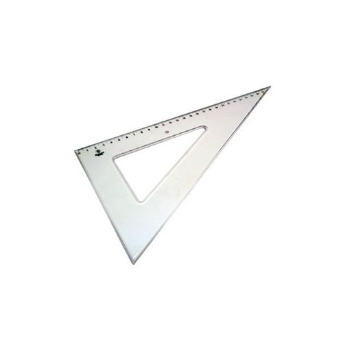 Esquadro Plástico Cristal Smart Office 60º 29cm 