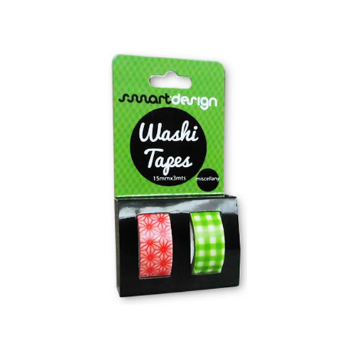 Fita Adesiva Decorativa Washi Tape Miscelania -2un