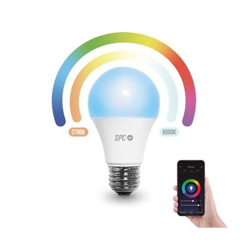 Lâmpada LED Inteligente SPC Aura 800 10W Multicor