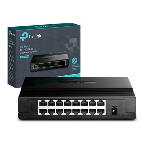 Switch TP-Link 10/100Mbps 16 portas 200MBPS