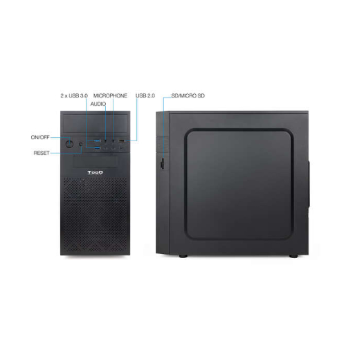 Tooq Caixa Minitorre Micro-ATX/Mini-ITX