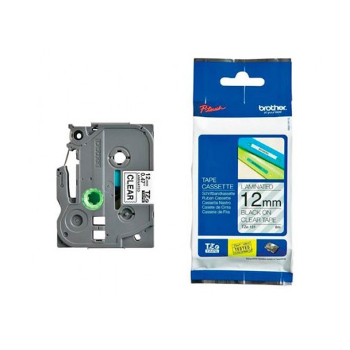 Fita Original Brother TZe131 Transp/Preto 12mmx8m
